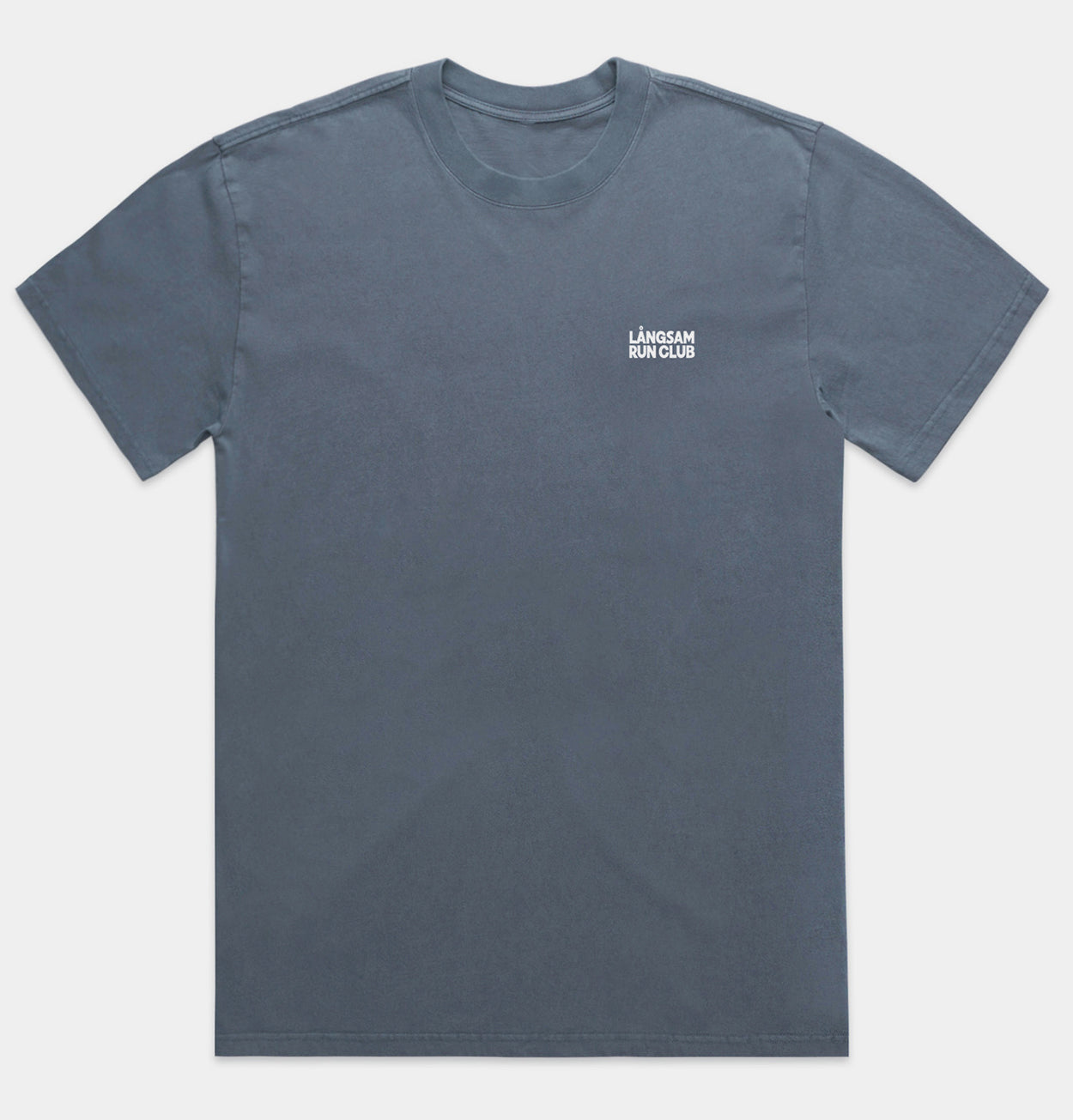 Heavy Faded Logo T-Shirt – Indigo