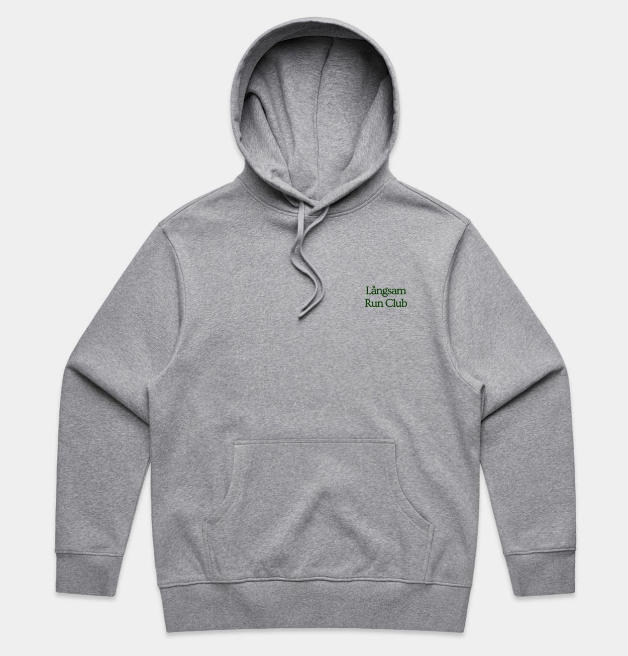 Embroidered Logo Hooded Sweatshirt – Athletic Heather
