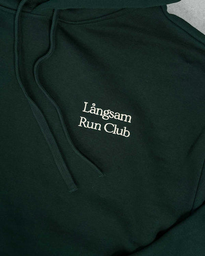 Embroidered Logo Hooded Sweatshirt – Pine Green
