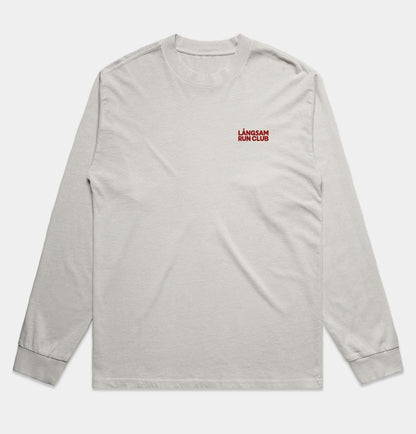 Heavy Faded Logo Long Sleeve T-Shirt – Bone