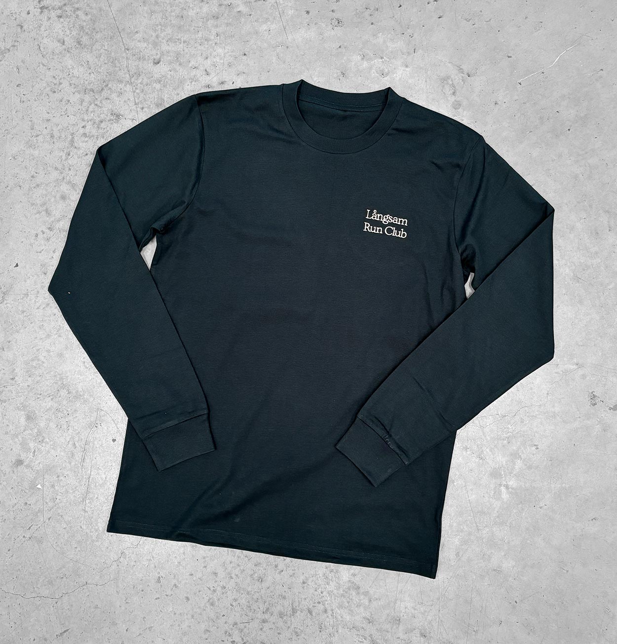 Embroidered Logo Long Sleeve T-Shirt