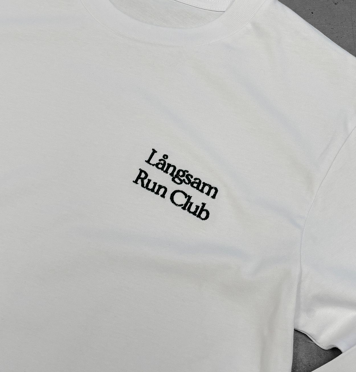 Embroidered Logo Long Sleeve T-Shirt