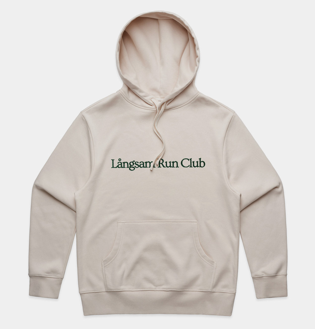 Heavy Hooded Embroidery Sweatshirt – Bone