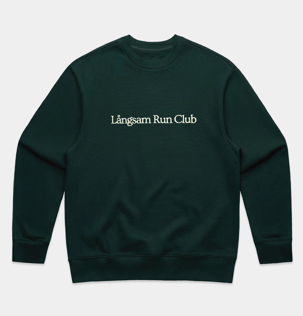 Heavy Embroidery Sweatshirt – Pine Green
