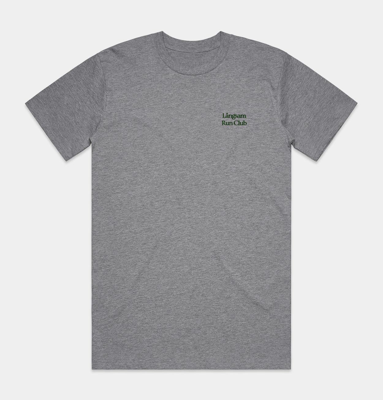 Embroidered Logo T-Shirt – Athletic Heather