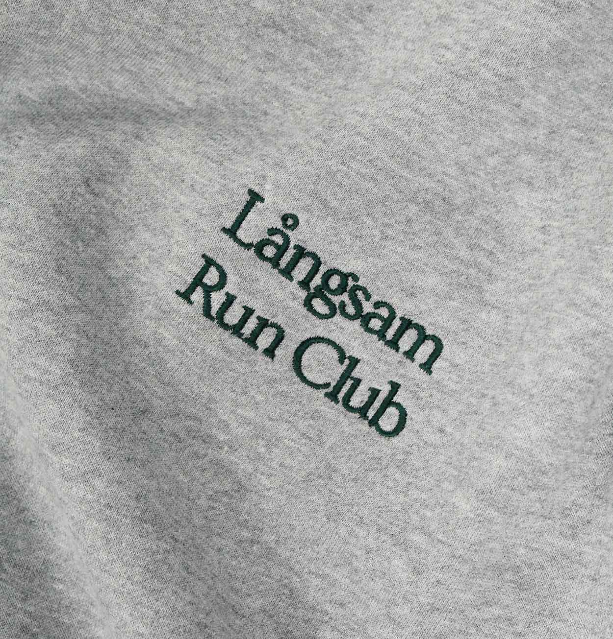 Embroidered Logo Sweatshirt – Athletic Heather