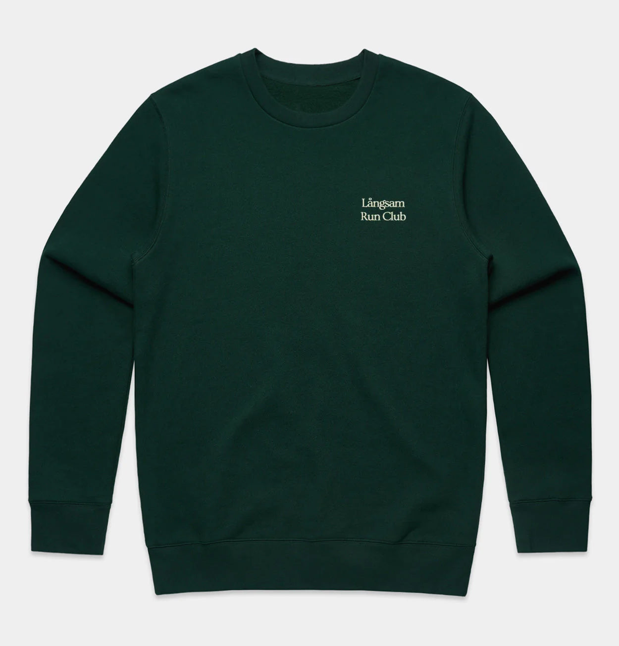 Embroidered Logo Sweatshirt – Pine Green