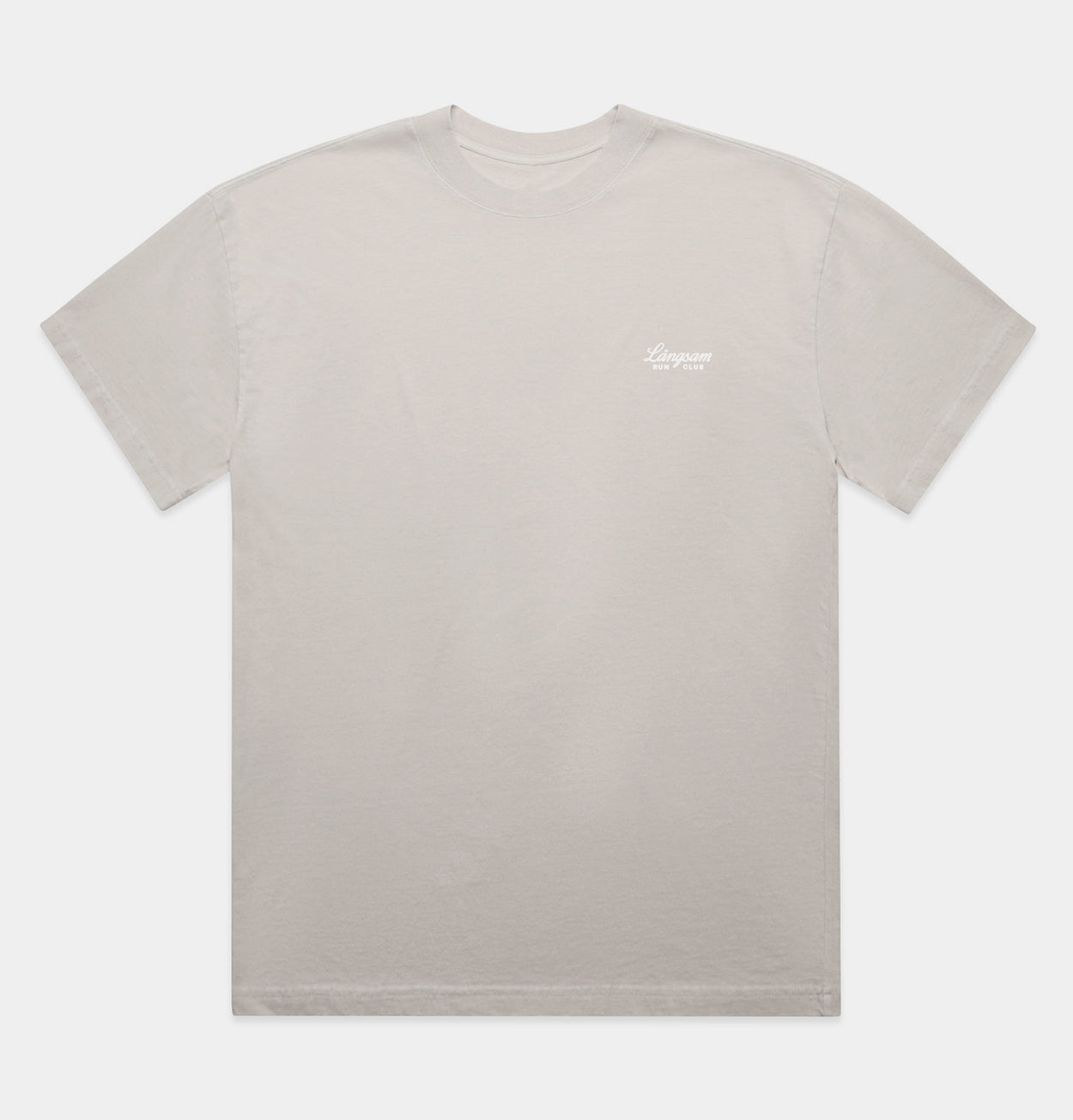 Heavy Faded Vintage Script T-Shirt – Långsam Run Club