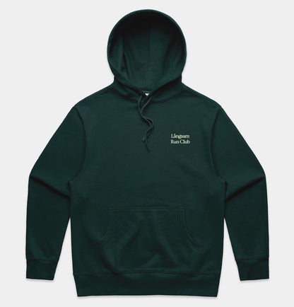 Embroidered Logo Hooded Sweatshirt – Pine Green
