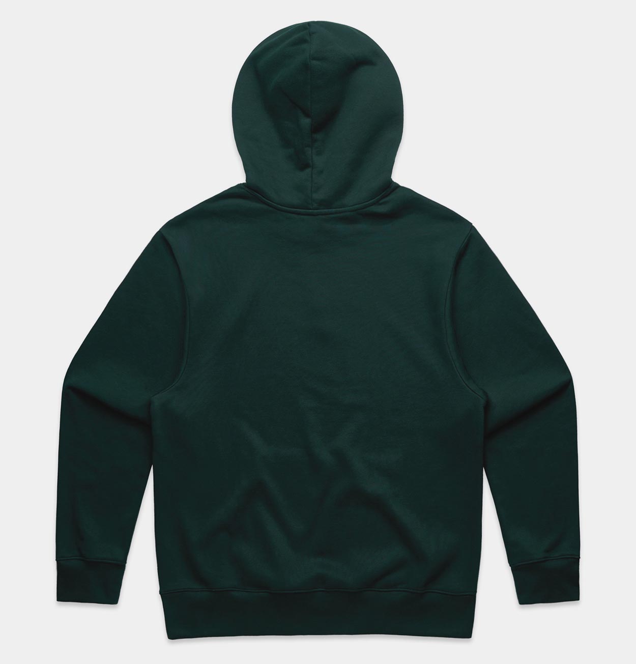 Långsam Run Club Embroidered Logo Hooded Sweatshirt in Pine Green