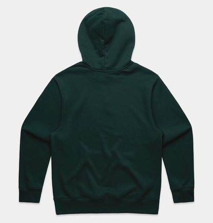 Långsam Run Club Embroidered Logo Hooded Sweatshirt in Pine Green